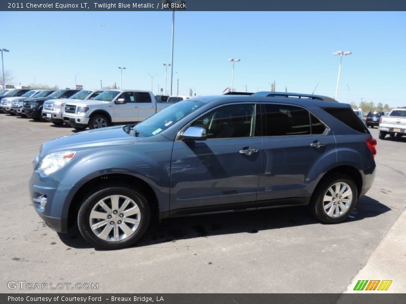 Twilight Blue Metallic / Jet Black 2011 Chevrolet Equinox LT