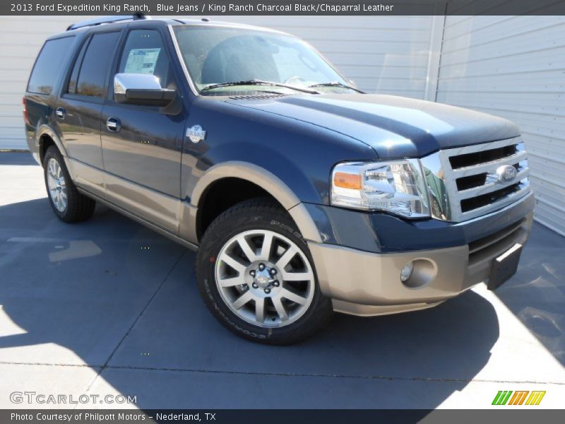 Blue Jeans / King Ranch Charcoal Black/Chaparral Leather 2013 Ford Expedition King Ranch