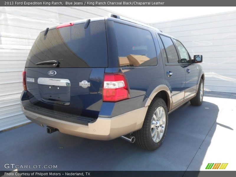 Blue Jeans / King Ranch Charcoal Black/Chaparral Leather 2013 Ford Expedition King Ranch
