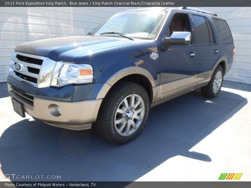 Blue Jeans / King Ranch Charcoal Black/Chaparral Leather 2013 Ford Expedition King Ranch