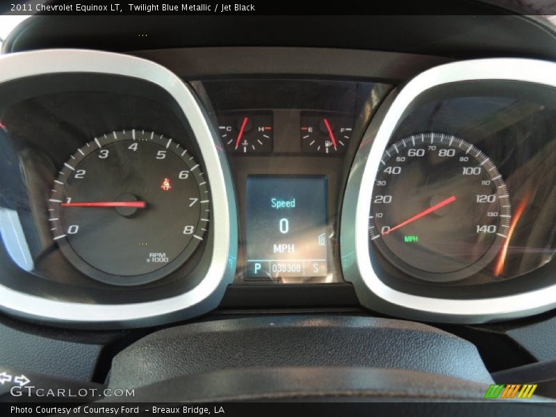 Twilight Blue Metallic / Jet Black 2011 Chevrolet Equinox LT