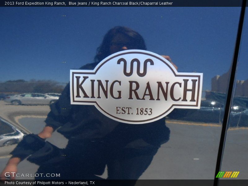 Blue Jeans / King Ranch Charcoal Black/Chaparral Leather 2013 Ford Expedition King Ranch