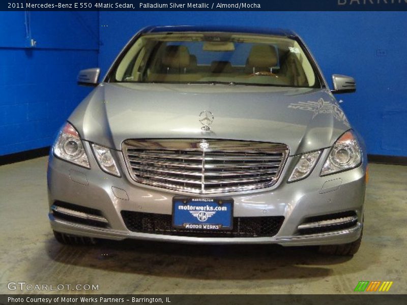 Palladium Silver Metallic / Almond/Mocha 2011 Mercedes-Benz E 550 4Matic Sedan