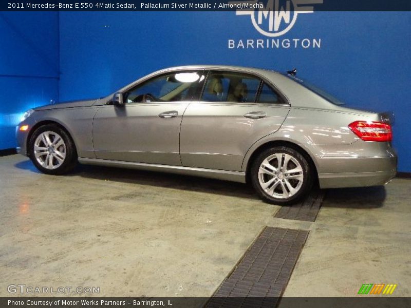 Palladium Silver Metallic / Almond/Mocha 2011 Mercedes-Benz E 550 4Matic Sedan