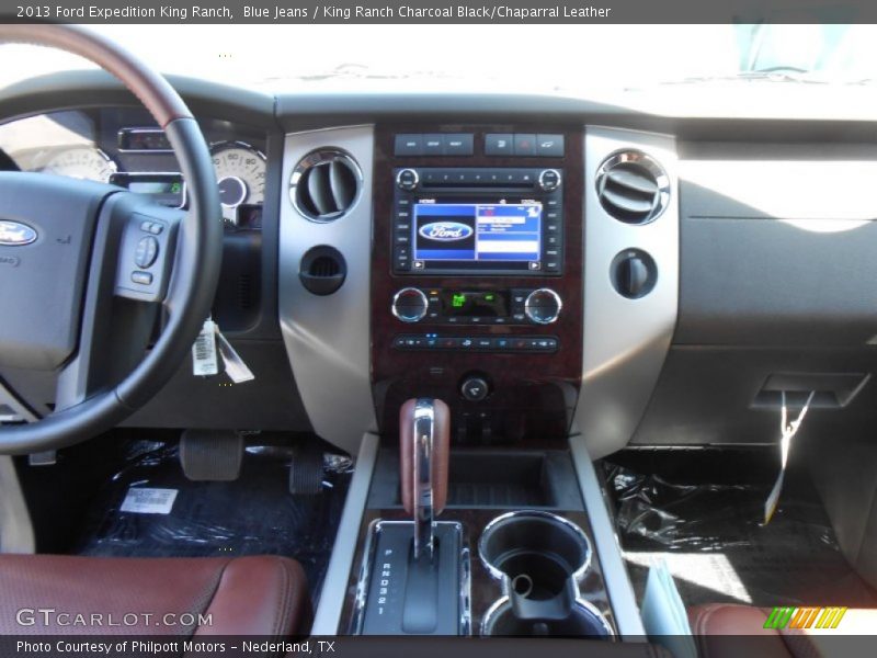 Blue Jeans / King Ranch Charcoal Black/Chaparral Leather 2013 Ford Expedition King Ranch