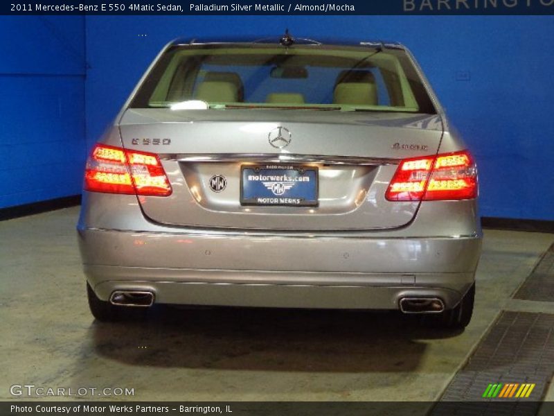 Palladium Silver Metallic / Almond/Mocha 2011 Mercedes-Benz E 550 4Matic Sedan