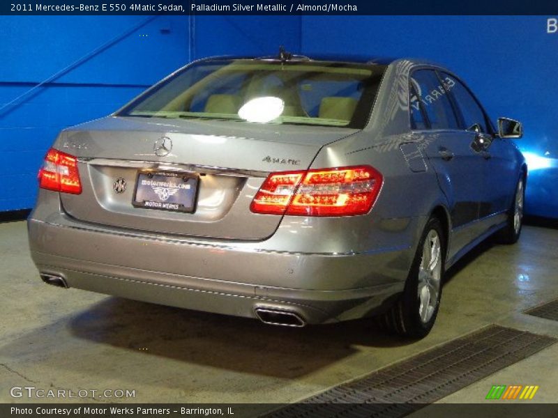 Palladium Silver Metallic / Almond/Mocha 2011 Mercedes-Benz E 550 4Matic Sedan