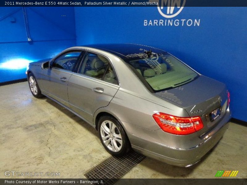 Palladium Silver Metallic / Almond/Mocha 2011 Mercedes-Benz E 550 4Matic Sedan