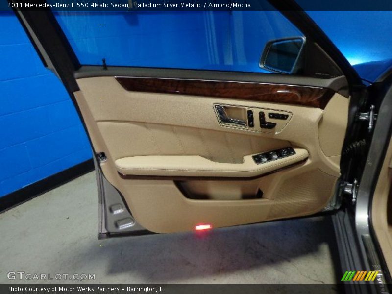 Palladium Silver Metallic / Almond/Mocha 2011 Mercedes-Benz E 550 4Matic Sedan