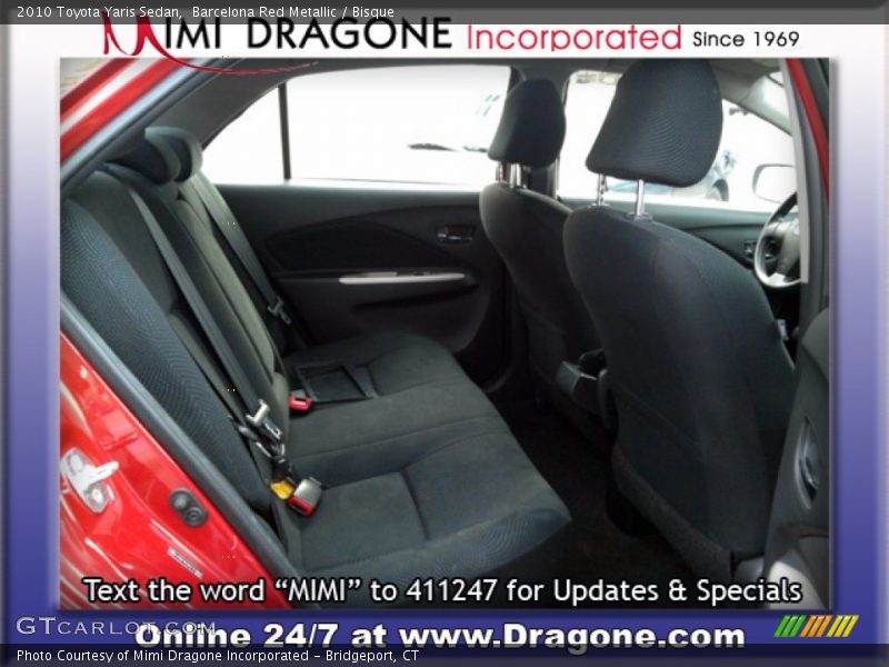 Barcelona Red Metallic / Bisque 2010 Toyota Yaris Sedan