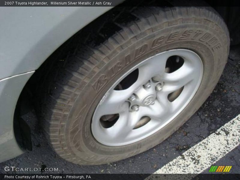 Millenium Silver Metallic / Ash Gray 2007 Toyota Highlander