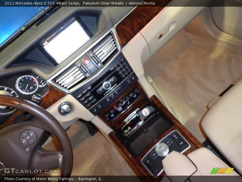 Palladium Silver Metallic / Almond/Mocha 2011 Mercedes-Benz E 550 4Matic Sedan