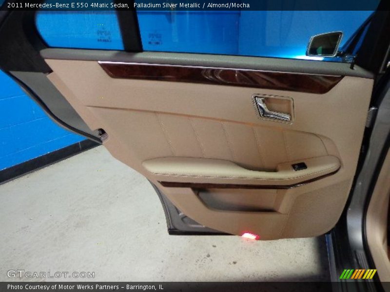 Palladium Silver Metallic / Almond/Mocha 2011 Mercedes-Benz E 550 4Matic Sedan