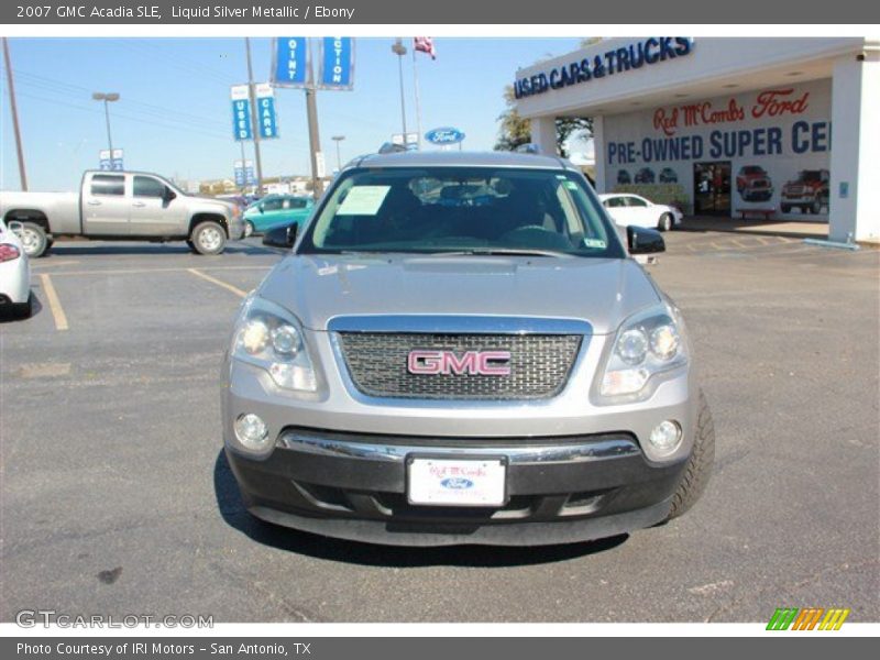 Liquid Silver Metallic / Ebony 2007 GMC Acadia SLE