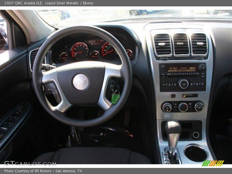 Liquid Silver Metallic / Ebony 2007 GMC Acadia SLE