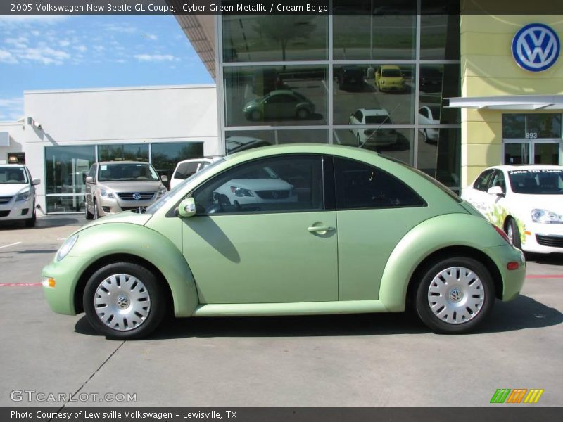 Cyber Green Metallic / Cream Beige 2005 Volkswagen New Beetle GL Coupe