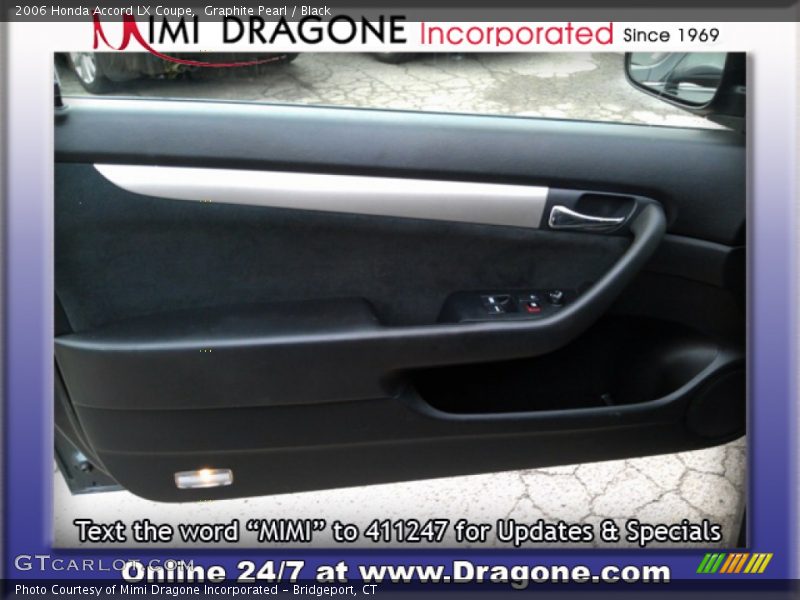 Graphite Pearl / Black 2006 Honda Accord LX Coupe