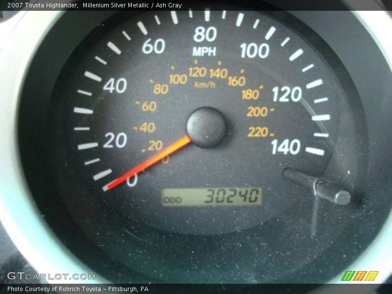 Millenium Silver Metallic / Ash Gray 2007 Toyota Highlander