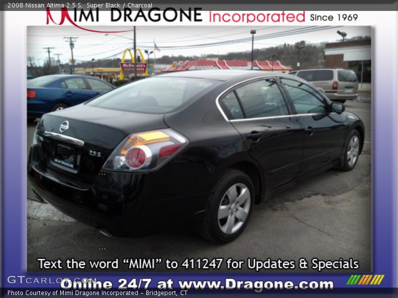 Super Black / Charcoal 2008 Nissan Altima 2.5 S