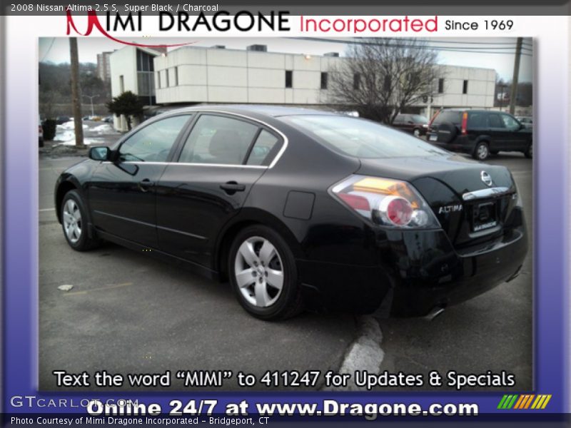 Super Black / Charcoal 2008 Nissan Altima 2.5 S