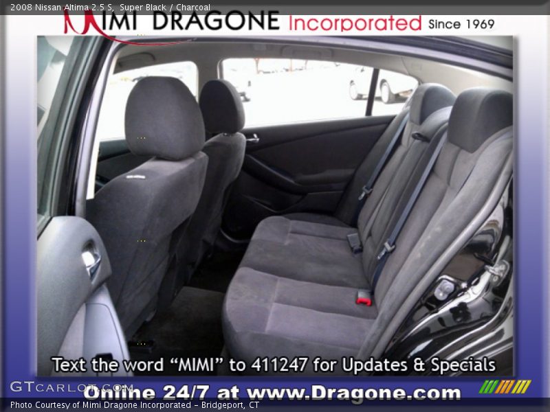 Super Black / Charcoal 2008 Nissan Altima 2.5 S