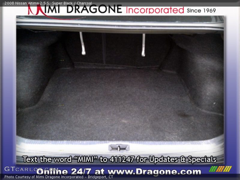 Super Black / Charcoal 2008 Nissan Altima 2.5 S