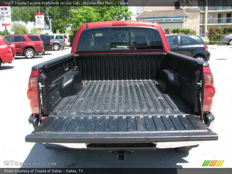 Impulse Red Pearl / Taupe 2007 Toyota Tacoma PreRunner Access Cab