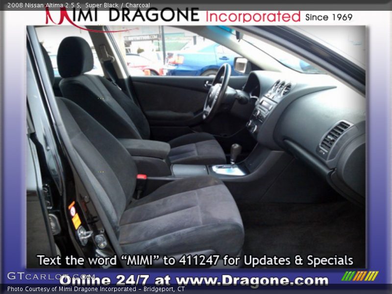 Super Black / Charcoal 2008 Nissan Altima 2.5 S