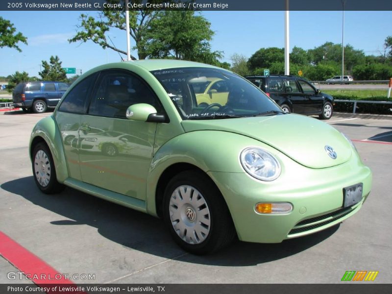 Cyber Green Metallic / Cream Beige 2005 Volkswagen New Beetle GL Coupe