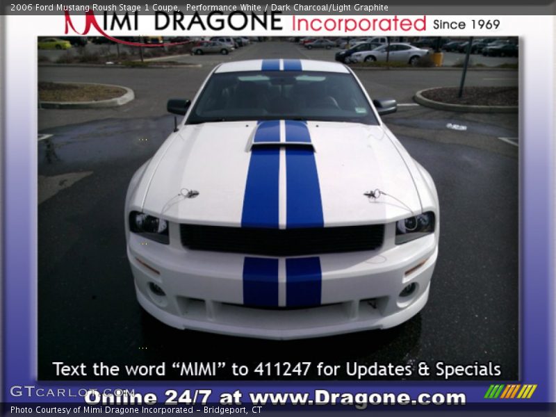 Performance White / Dark Charcoal/Light Graphite 2006 Ford Mustang Roush Stage 1 Coupe