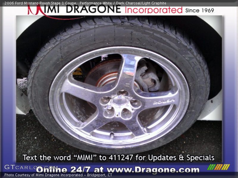 Performance White / Dark Charcoal/Light Graphite 2006 Ford Mustang Roush Stage 1 Coupe