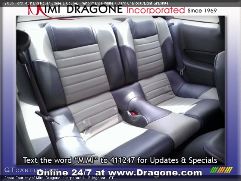 Performance White / Dark Charcoal/Light Graphite 2006 Ford Mustang Roush Stage 1 Coupe