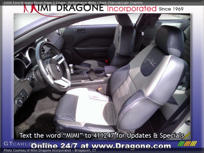 Performance White / Dark Charcoal/Light Graphite 2006 Ford Mustang Roush Stage 1 Coupe