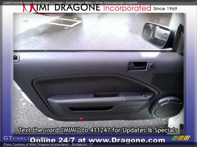 Performance White / Dark Charcoal/Light Graphite 2006 Ford Mustang Roush Stage 1 Coupe