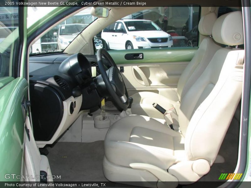 Cyber Green Metallic / Cream Beige 2005 Volkswagen New Beetle GL Coupe