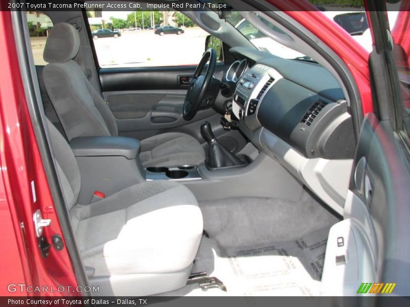 Impulse Red Pearl / Taupe 2007 Toyota Tacoma PreRunner Access Cab
