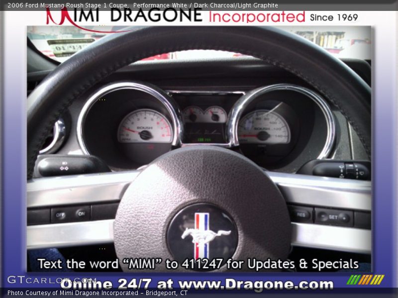 Performance White / Dark Charcoal/Light Graphite 2006 Ford Mustang Roush Stage 1 Coupe