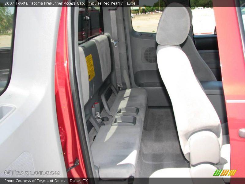 Impulse Red Pearl / Taupe 2007 Toyota Tacoma PreRunner Access Cab