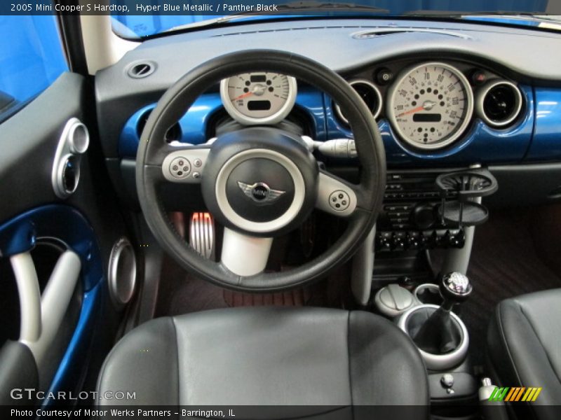 Hyper Blue Metallic / Panther Black 2005 Mini Cooper S Hardtop