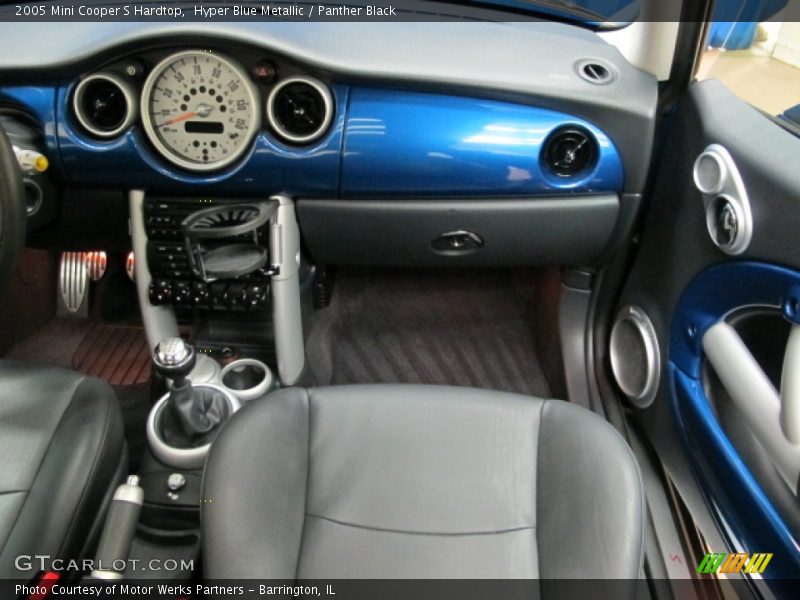 Hyper Blue Metallic / Panther Black 2005 Mini Cooper S Hardtop