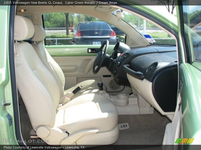 Cyber Green Metallic / Cream Beige 2005 Volkswagen New Beetle GL Coupe