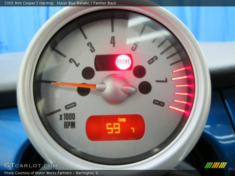 Hyper Blue Metallic / Panther Black 2005 Mini Cooper S Hardtop