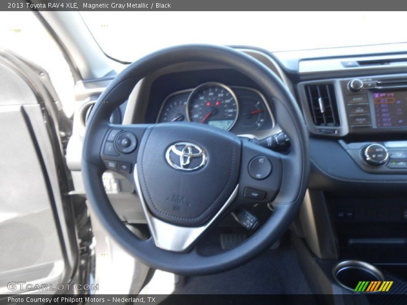 Magnetic Gray Metallic / Black 2013 Toyota RAV4 XLE