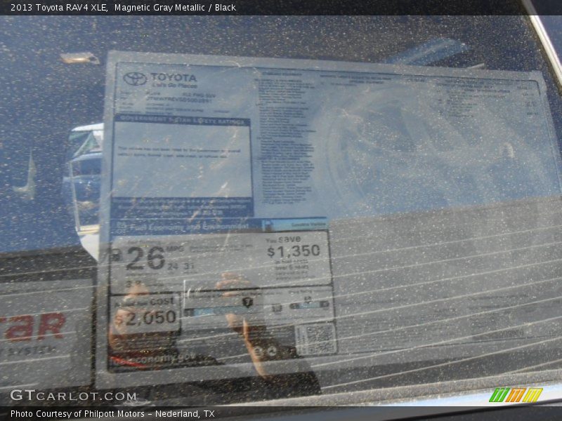 Magnetic Gray Metallic / Black 2013 Toyota RAV4 XLE
