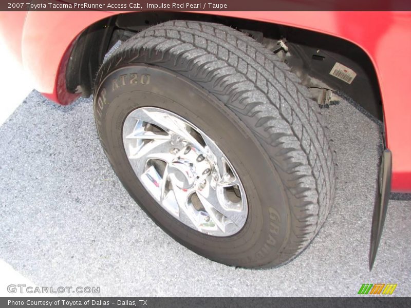 Impulse Red Pearl / Taupe 2007 Toyota Tacoma PreRunner Access Cab