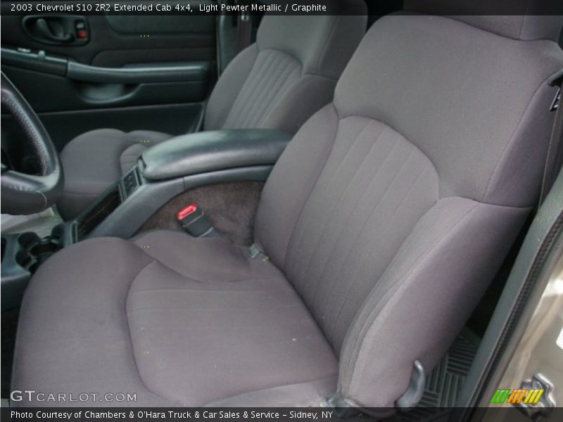 Light Pewter Metallic / Graphite 2003 Chevrolet S10 ZR2 Extended Cab 4x4