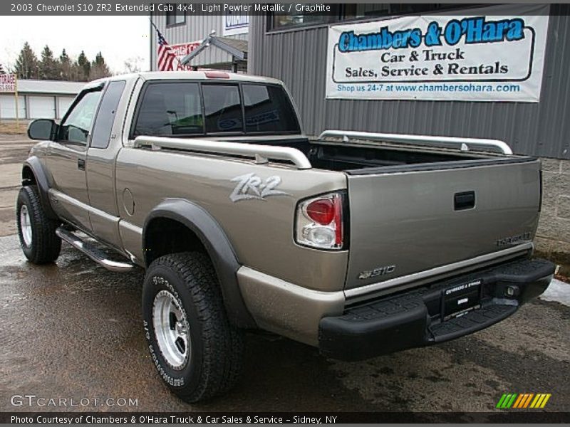 Light Pewter Metallic / Graphite 2003 Chevrolet S10 ZR2 Extended Cab 4x4