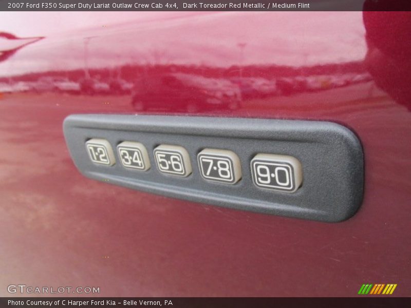Dark Toreador Red Metallic / Medium Flint 2007 Ford F350 Super Duty Lariat Outlaw Crew Cab 4x4