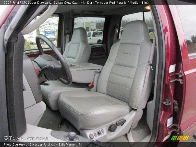 Dark Toreador Red Metallic / Medium Flint 2007 Ford F350 Super Duty Lariat Outlaw Crew Cab 4x4