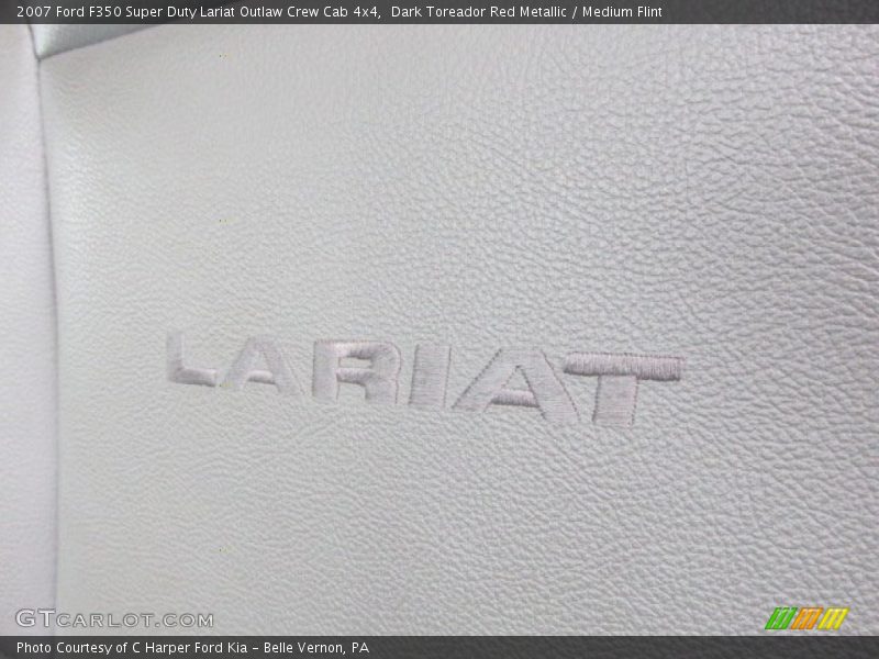 Dark Toreador Red Metallic / Medium Flint 2007 Ford F350 Super Duty Lariat Outlaw Crew Cab 4x4